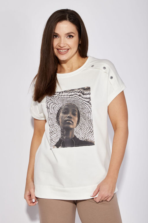 Костюм ТАиЕР 1283 белый,бежевый  фото 4