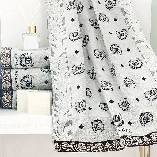 "Missoni-3027" Полотенце махровое 70х140см, плотность 375гр/м2, 100% хлопок, серый, Bolangde (Китай)