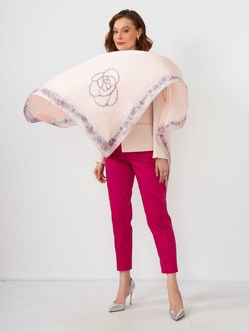 Большой, мягкий, тонкий и очень нежный двусторонний палантин с рисунком - Tantino фото 4