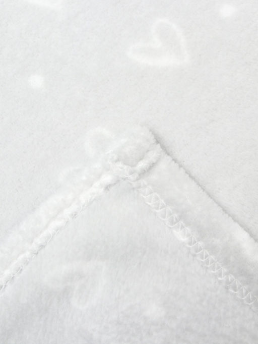 Плед Этель. Сердечки, 180?200 см, корал-флис  фото 8