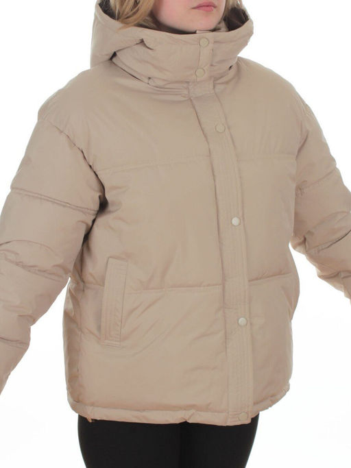 S24-292 BEIGE Куртка зимняя женская (150 гр. холлофайбер)