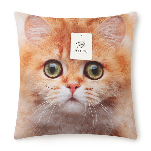 Подушка декоративная Этель Золотистая шиншилла 40х40 см, габардин, 100% п/э  фото 4