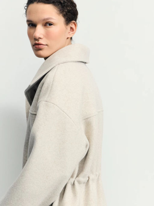 Парка из пальтовой ткани на кулиске / Zarina  фото 8