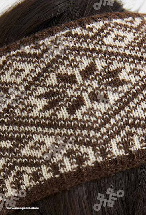 Повязка из 100% монгольской шерсти (арт. 05109) - Тод оймс ххк фото 5