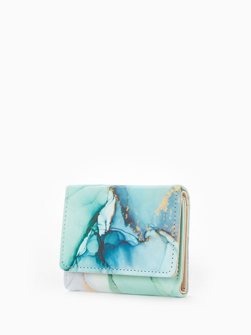 Кошелёк женский на кнопке, 10?1.5?8 см, с принтом, розовый