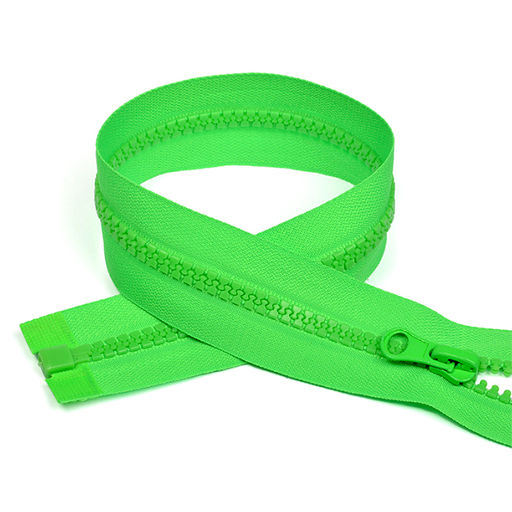 Молния Mzip трактор №5 1 замок усил.зв., 60см, цв.F334 ярк.зеленый уп.10шт