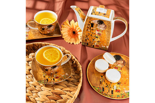 Чайная пара Elan Gallery Поцелуй 4 предмета 250 мл New Bone China  фото 12