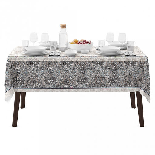 "Москвичка" Скатерть 200х145см, длина стола до 160см, на 6-8 персон, хлопок "Премиум" 186г/м2, "Домашняя мода" (Россия)