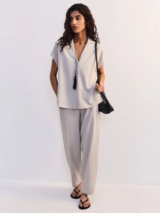 Льняная блуза с отложным воротником ZR2605012003-36 / Zarina