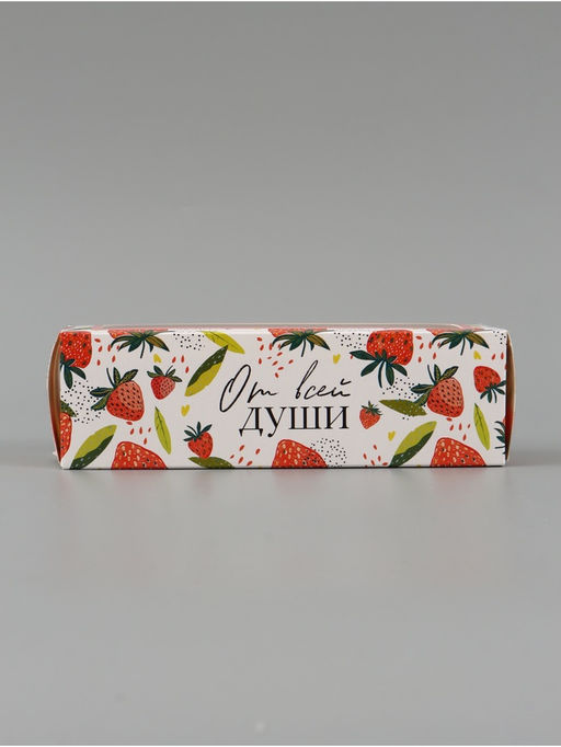 Цена за 5 шт. Коробка подарочная с окном «От всей души», 18×5.5×5.5 см, самосборная