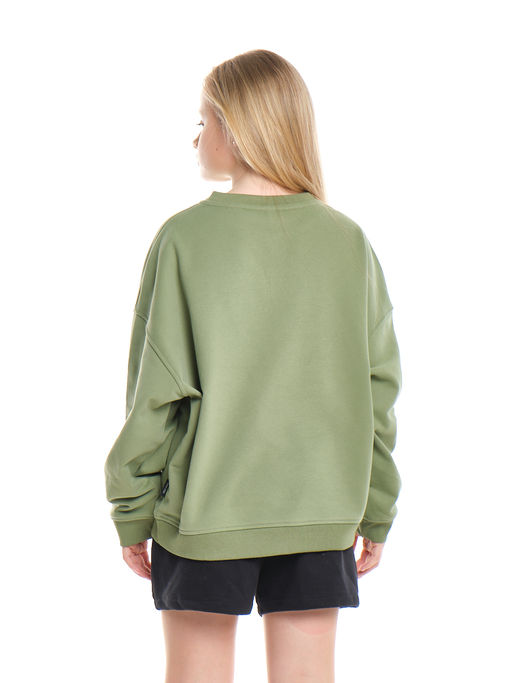 Свитшот базовый однотонный 22-7664 красный - Mini maxi фото 10