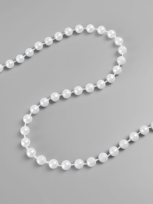 Жемчуг на нитях, круглый, 6 мм, 91 м, белый