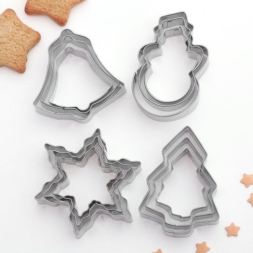 Набор форм для вырезания печенья Доляна Рождество, 12 шт.