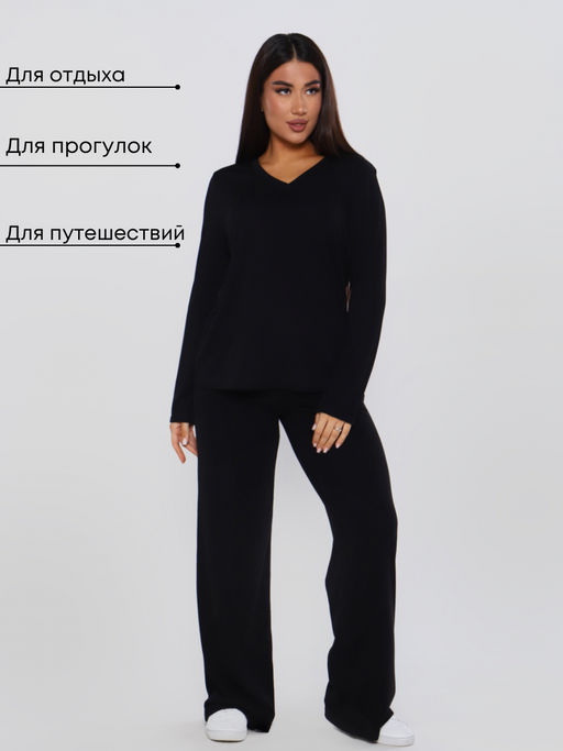 Брюки РИТМ_О641/черный - Ihomelux фото 10