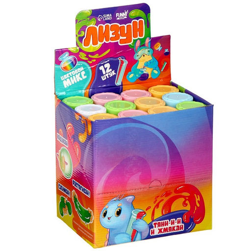 Цена за 12 шт. Лизун - слайм Колба, МИКС - Funny toys фото 2