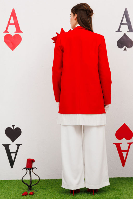 Жакет NIKVA н549-1 красный  фото 4