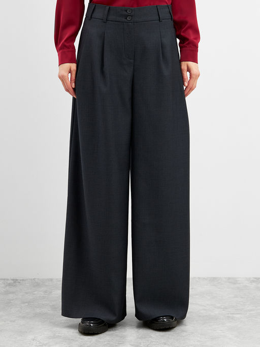 Брюки со съемными бретелями OD-982-1 серый