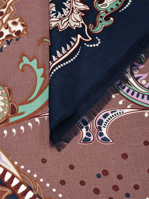 Платок жен. шелк+шерсть+мод 120х120 E16-7274-16 - Eleganzza фото 3