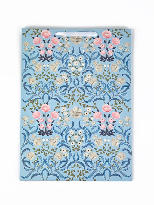 Пакет ламинированный Цветы, глиттер, 32.5?12.5?44.5 см