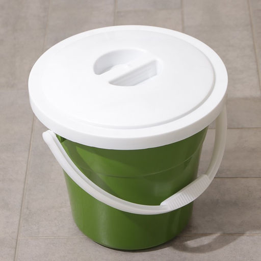 Ведро с крышкой «Евро», 12 л, d=33 см, h=29 см, МИКС