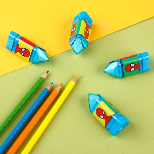 Цена за 24 шт. Точилка с ластиком, пластиковая, Человек-паук - Marvel фото 9