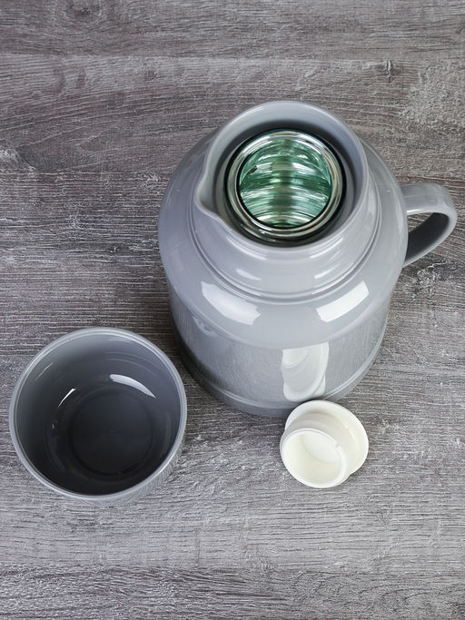 Термос 1 л со стеклянной колбой Ретро / G-930 /уп 20/ Серый - ГалеонТрейд фото 3