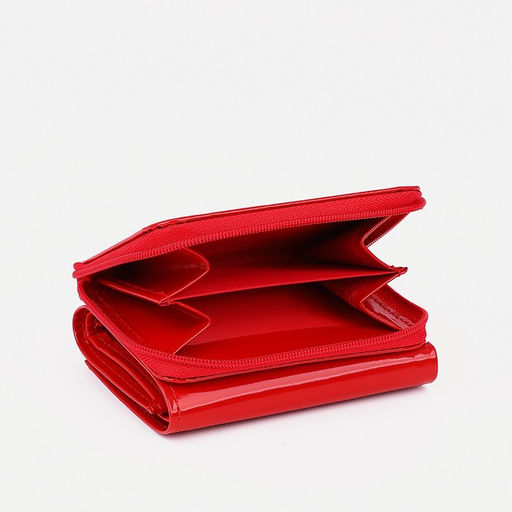 Кошелёк на молнии, цвет красный - Simaland фото 3
