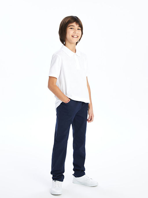Beli Lastikli Slim Fit Erkek ?ocuk Pantolon