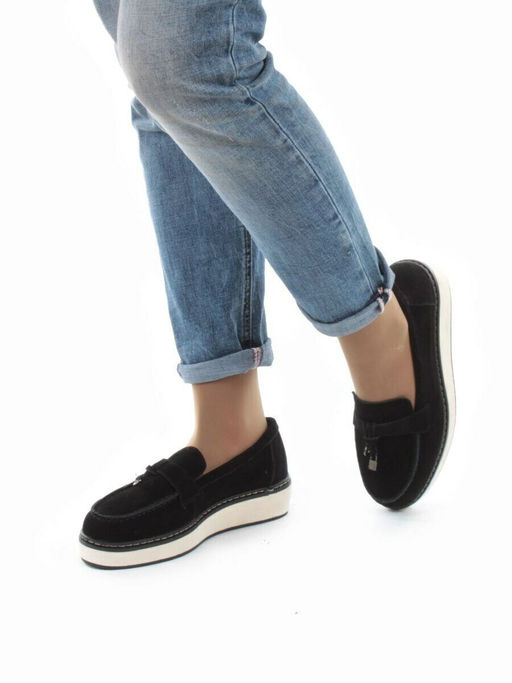 06-5061-2 BLACK Туфли (натуральная замша)