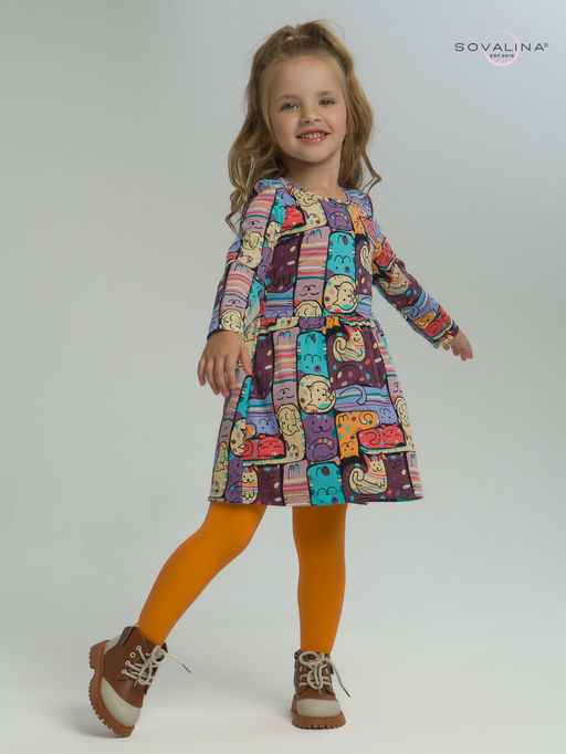 Платье Эля коты в горошек - Sovalina фото 22