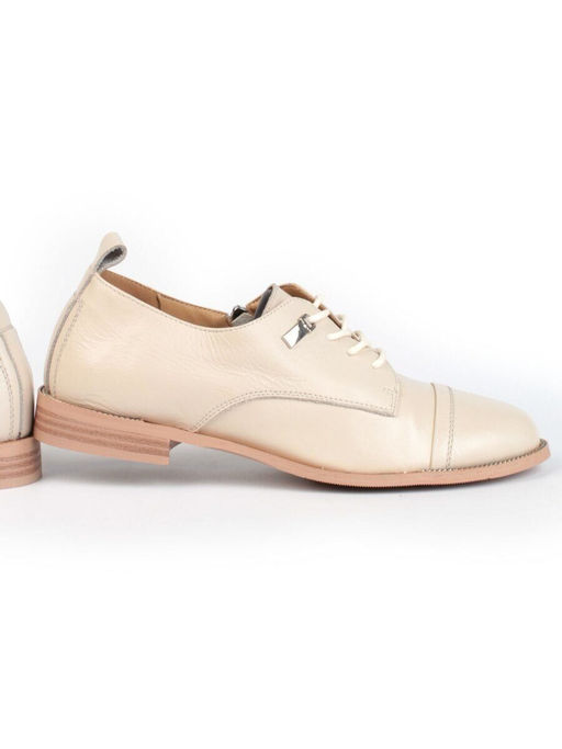 03-HP9958M BEIGE Полуботинки женские (натуральная кожа)