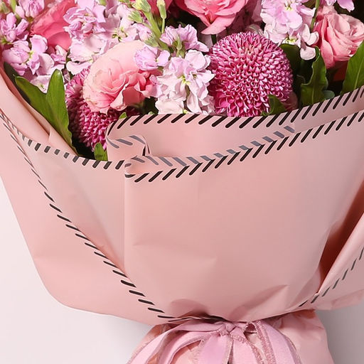 Пленка матовая с кантом, персиковый, 0,58 х 10 м