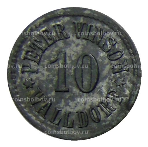 10 пфеннигов Германия  Нотгельд Валдорф (Питер Винсон)