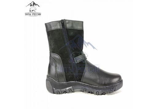 Монголки подростковые черные, литая подошва