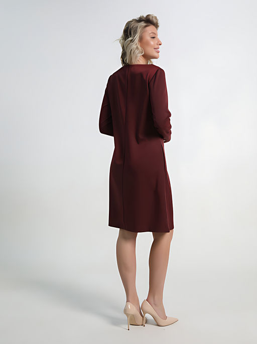 Платье Незнакомка (бордовое) П15129-30М - Lt collection фото 3