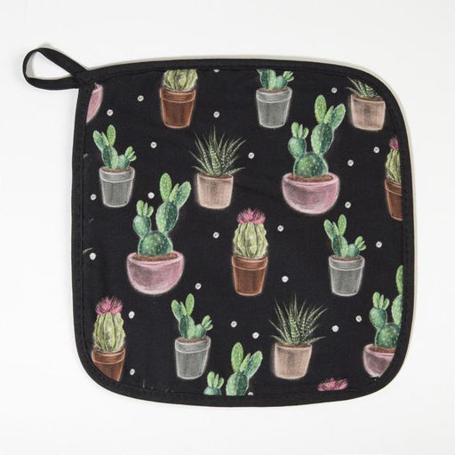 Набор кухонный Этель «Succulents» варежка-прихватка 20×27 см, прихватка 19×19 см, 100% хлопок