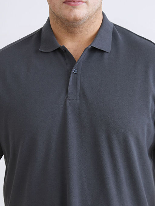 B?y?k Beden Polo Yaka Pike Erkek Ti??rt