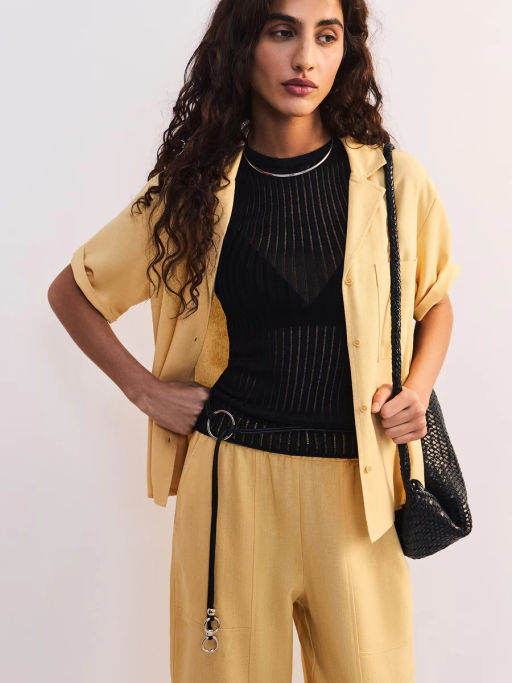 Льняная блуза прямого кроя ZR2605012002-9 / Zarina