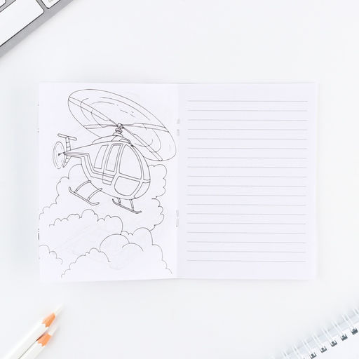 Цена за 2 шт. Подарочный набор 23 февраля, блокнот А6, карандаши (2 шт.) и восковые мелки (4 шт.) - Artfox фото 4