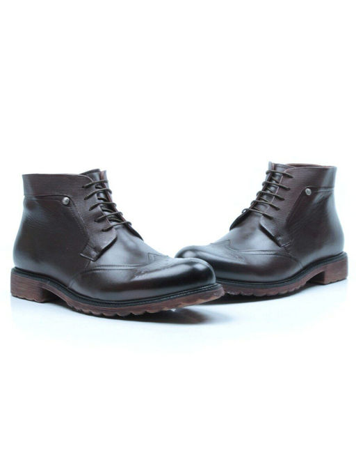 01-H9053-B1-SW5 BROWN Ботинки демисезонные мужские (натуральная кожа) - Фабричный китай фото 12