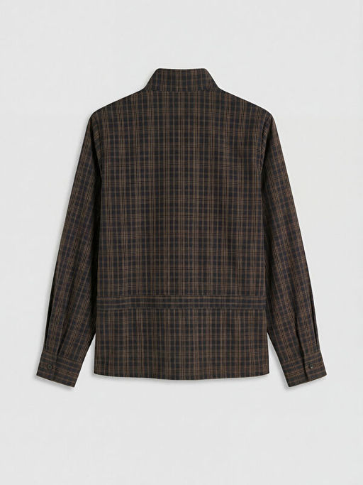 Hakim Yaka Ekose Oversize Kad?n G?mlek