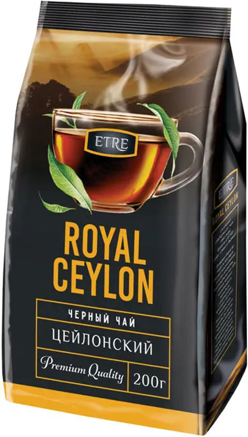 ETRE, чай Royal Ceylon черный цейлонский листовой, 200 г