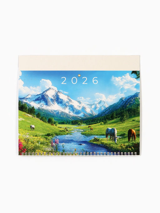 Календарь настенный квартальный 2026 «Пейзаж», 30×46 см