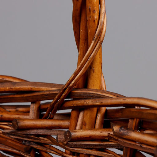 Корзина плетёная для хранения Samla, из лозы, с ручкой, коричневая, набор 3 шт.