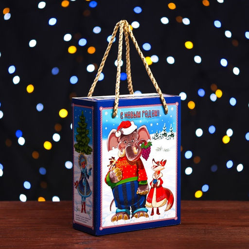 Подарочная новогодняя коробка «Квартет», упаковка, 16.5×7.9×20.8 см