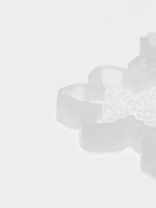 Форма для леденцов Снежинки, силикон, 6 ячеек, 17?10?0.8 см, d=5 см, d=4.5 см, прозрачная