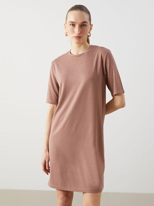 Bisiklet Yaka Kad?n Elbise