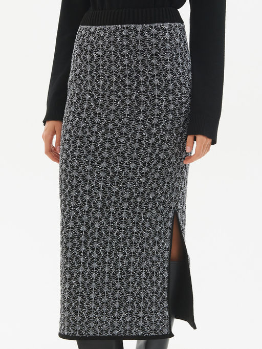 Юбка л1430 голубой - Стим фото 10