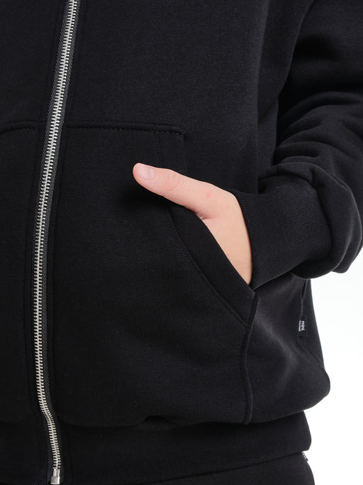 Толстовка с начесом оверсайз на молнии 22-5609 мятный - Mini maxi фото 20