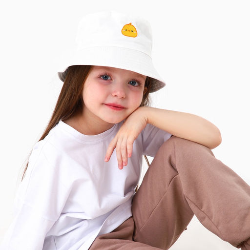 Панама детская «Цыпленок», белая, р-р 54